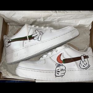 Custom painted Stoner Airforce 1s